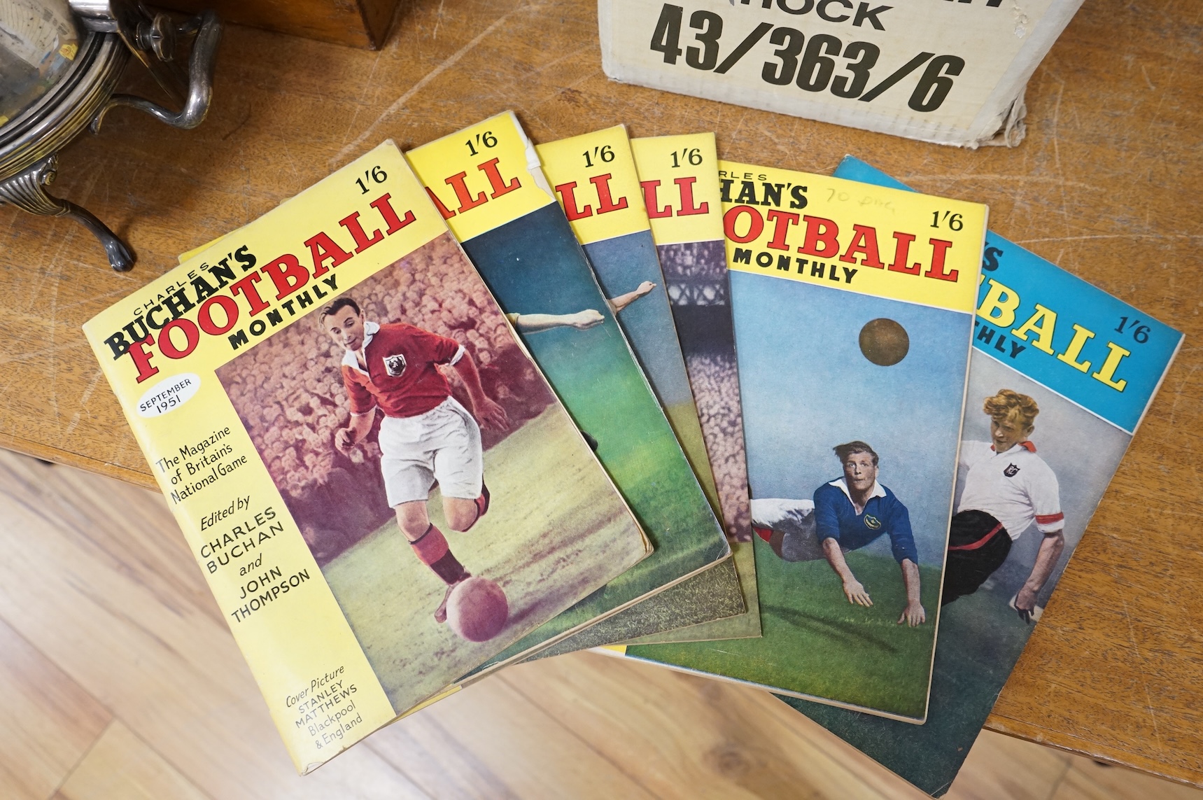 Charlie Buchan's Football Monthly, a complete run from Sept 1951 - Nov 1965